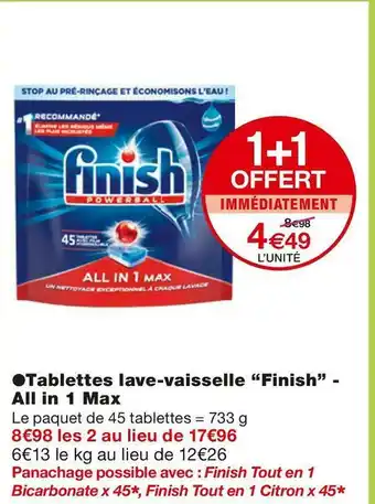 Finish tablettes lave-vaisselle - all in 1 max