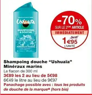 Ushuaïa shampoing douche minéraux marins