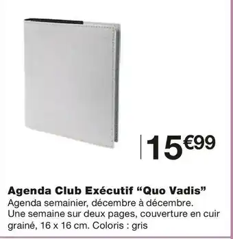 Quo vadis agenda club exécutif