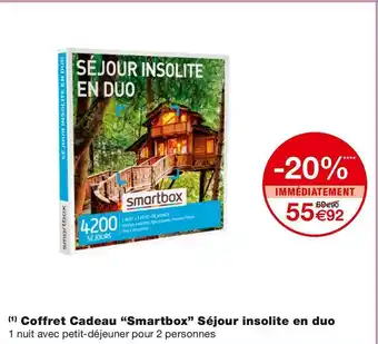 Smartbox coffret cadeau séjour insolite en duo