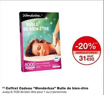 Wonderbox coffret cadeau bulle de bien-être