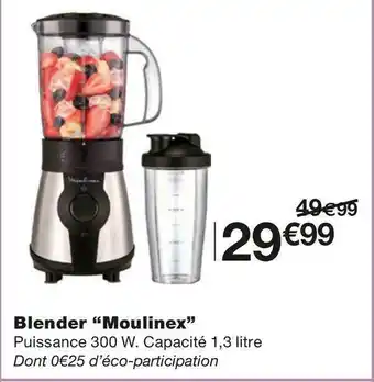 Monoprix Moulinex blender offre