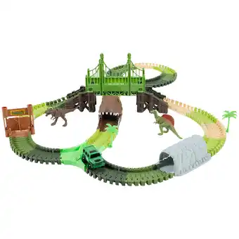Piste de voitures dinosaures