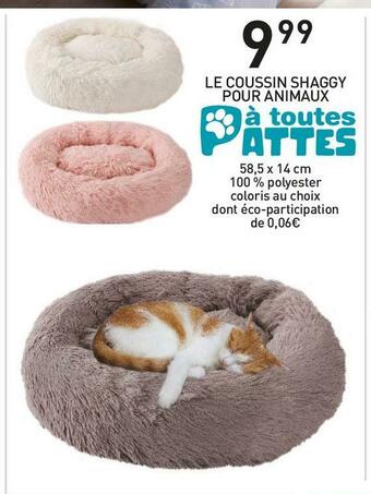 Stokomani Le coussin shaggy pour animaux offre