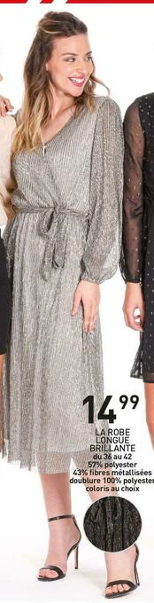 La robe longue brillante