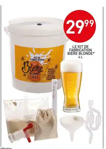 Stokomani Le kit de fabrication bière blonde 4 l offre