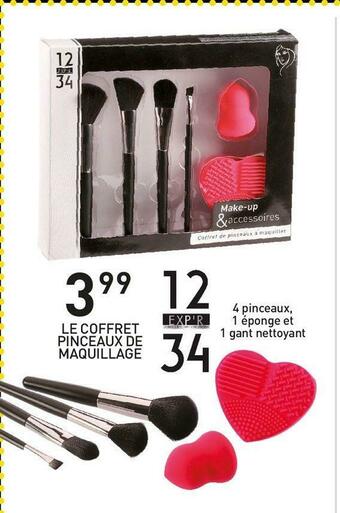 Stokomani Le coffret pinceaux de maquillage offre