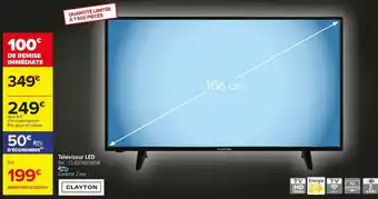 Carrefour Market Clayton téléviseur led offre