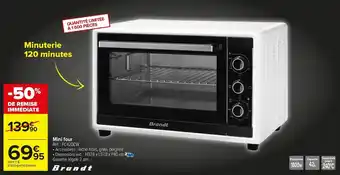 Carrefour Market Brandt mini four offre