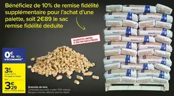 Carrefour Market Granulés de bois offre