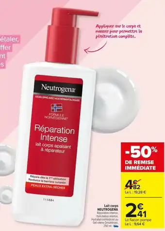 Neutrogena lait corps