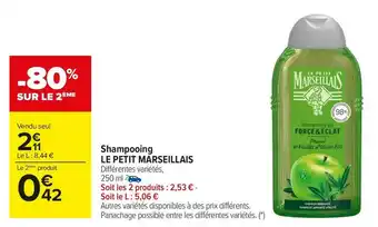Carrefour Market Le petit marseillais shampooing offre