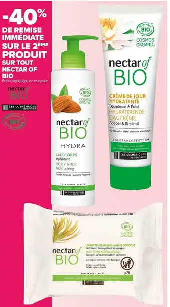 Carrefour Market Nectar of bio bon plan sur toute la marque nectar of bio offre