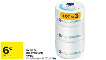 Carrefour Market Nivea crème de soin hydratante offre