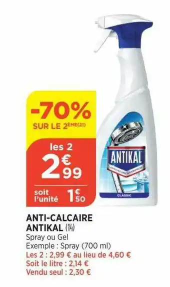 Anti-calcaire Antikal