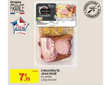 Intermarché Contact Choucroute Jean Rozé offre