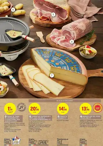 Intermarché Hyper Pomme De Terre De Consommation à Chair Ferme Mon Marché Plaisir, Jambon Sec Supérieur 9 Mois Label Rouge Salaisons Pyrénéenne offre