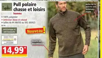 Norma Pull Polaire Chasse Et Loisirs offre