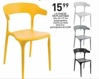 Stokomani La Chaise En Plastique offre