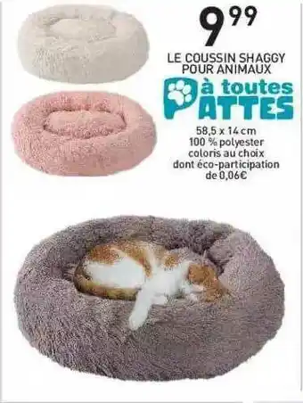 Stokomani Le Coussin Shaggy Pour Animaux offre