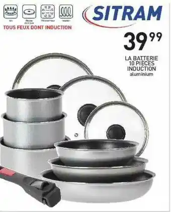 Stokomani La Batterie 10 Pièces Induction Sitram offre