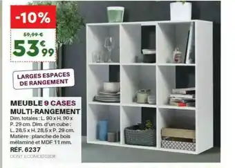 Shopix Meuble 9 Cases Multi-rangement offre
