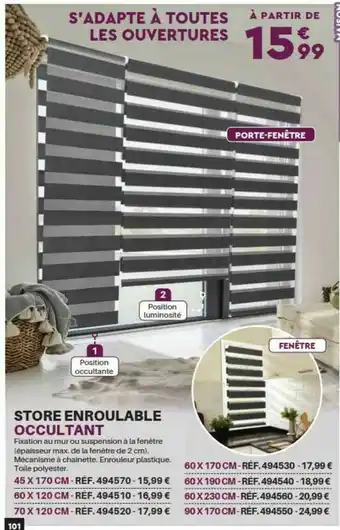 Shopix Store Enroulable Occultant offre