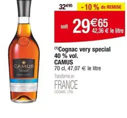 Carrefour CAMUS Cognac very special offre