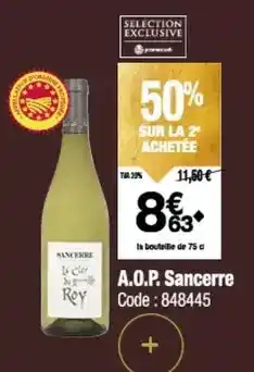 Super U Jean perrier - savoie abymes aop blanc les terroirs offre