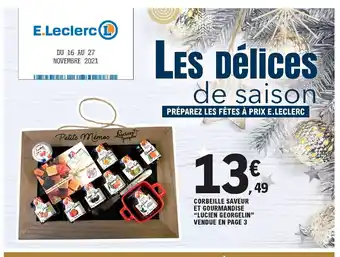 Corbeille Saveur Et Gourmandise "Lucien Georgelin" Vendue En Page 3