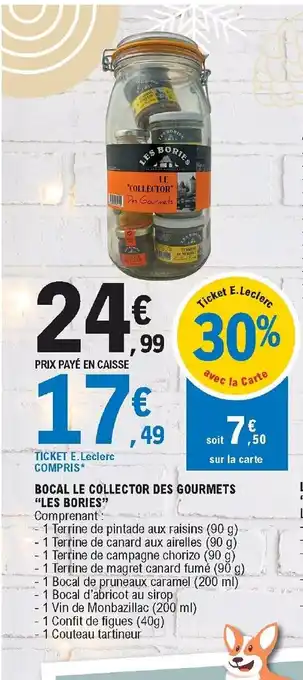 Bocal Le Collector Des Gourmets 'Les Bories"
