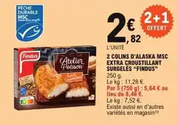 E.Leclerc Findus - 2 colins d'alaska msc extra croustillant surgeles offre