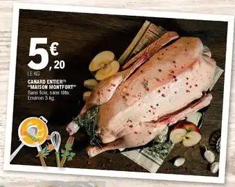 E.Leclerc Canard Entier "Maison Montfort" offre