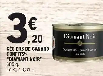 E.Leclerc Gèsiers De Canard Confits "Diamant Noir" offre
