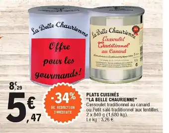 E.Leclerc Plats Cuisinès "La Belle Chaurienne" offre