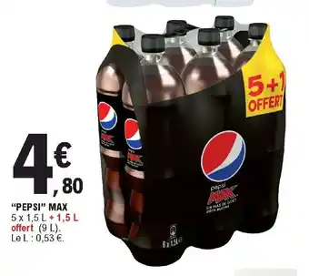 E.Leclerc "Pepsi" Max offre