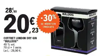 E.Leclerc Coffret London Dry Gin "Bulldog" offre