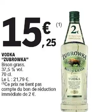 Vodka "Zubrowka"