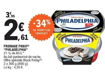E.Leclerc Fromage Frais Philadelphia" offre