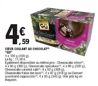 E.Leclerc Coeur Coulant Au Chocolat "Gu" offre