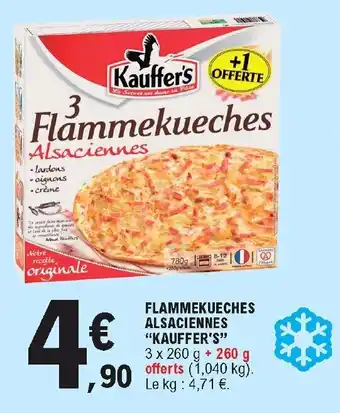 E.Leclerc Flammekueches Alsaciennes Kauffer's" offre