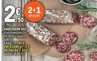 E.Leclerc Saucisson Sec offre