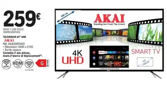 E.Leclerc Téléviseur 43" UHD offre
