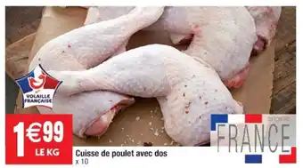 Cuisse de poulet avec dos