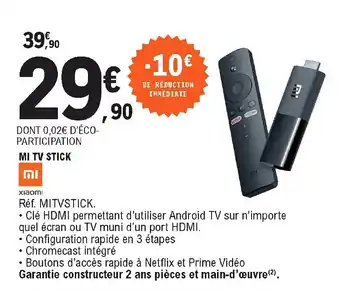 E.Leclerc Mi TV Stick offre