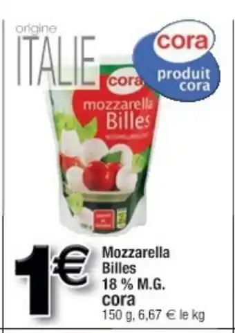 Cora x Carrefour Mozzarella offre