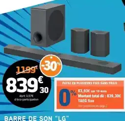 Conforama Buffet 4 portes abel offre