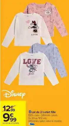 Lidl Lidl - lot de 2 t-shirts à manches longues côtelés offre
