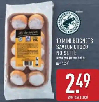 ALDI 10 mini beignets saveur choco noisette offre