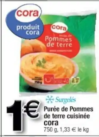Cora x Carrefour Purée de pommes offre